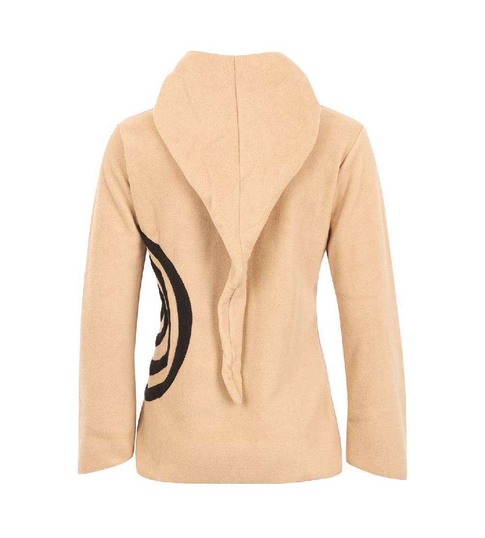 Kunst Und Magie Fleece Pullover Mit Zipfelkapuze Goa Psy Hippie Fraggle Mit Spirale