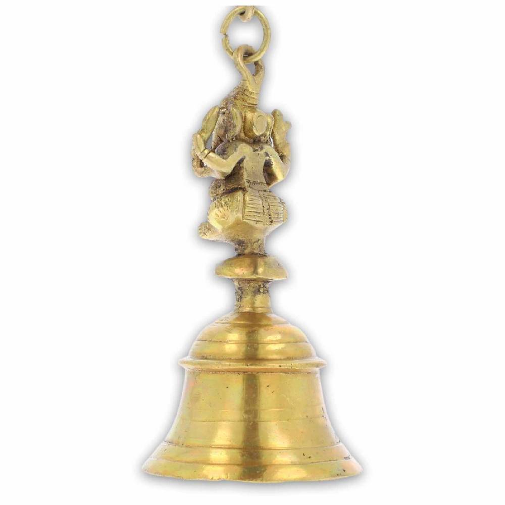 Kunst Und Magie Ghanesh Ghanta Ritualglocke Tempel Glocke Mit Hellem Klang Ganesha 18cm Ca 1kg