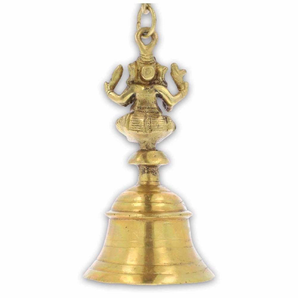 Kunst Und Magie Ghanesh Ghanta Ritualglocke Tempel Glocke Mit Hellem Klang Ganesha 18cm Ca 1kg