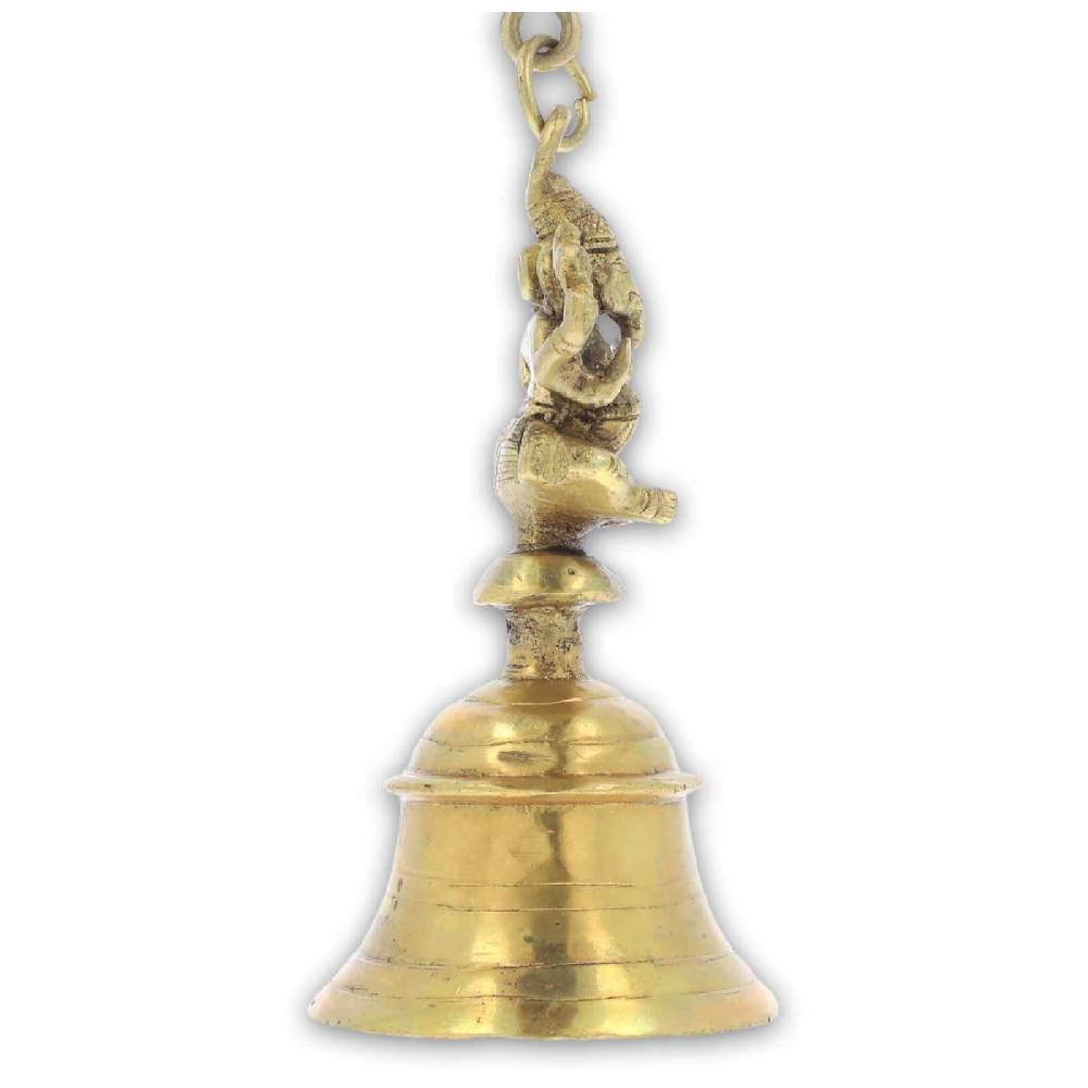 Kunst Und Magie Ghanesh Ghanta Ritualglocke Tempel Glocke Mit Hellem Klang Ganesha 18cm Ca 1kg
