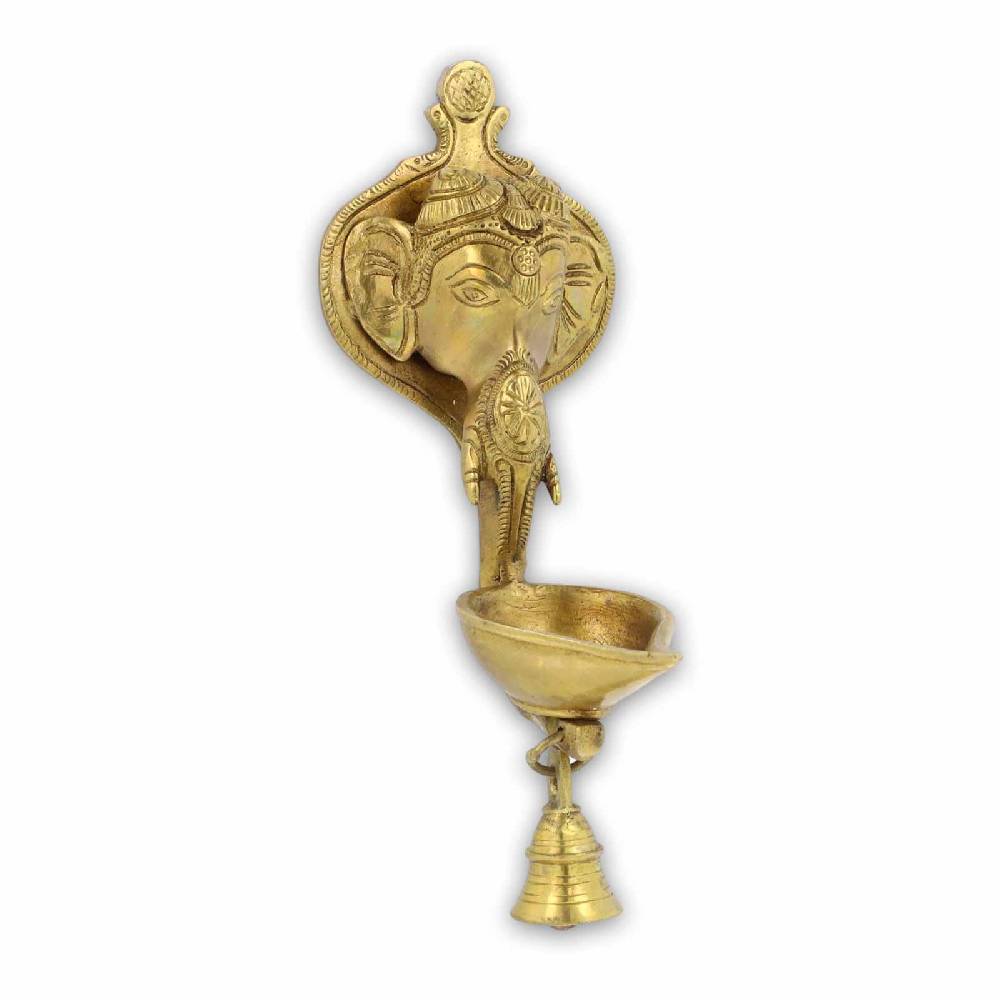 Kunst Und Magie Ghanesha Wandschmuck Räucherschale Öllampe Ritualglocke Tempel Glocke Mit Hellem Klang Ganesha