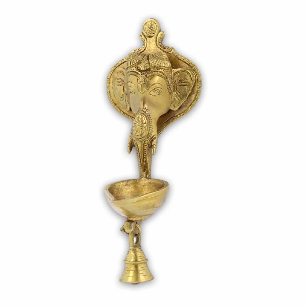 Kunst Und Magie Ghanesha Wandschmuck Räucherschale Öllampe Ritualglocke Tempel Glocke Mit Hellem Klang Ganesha