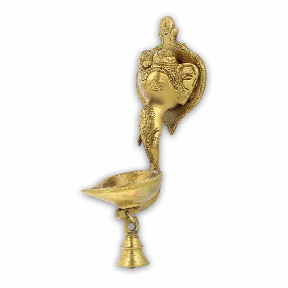 Kunst Und Magie Ghanesha Wandschmuck Räucherschale Öllampe Ritualglocke Tempel Glocke Mit Hellem Klang Ganesha