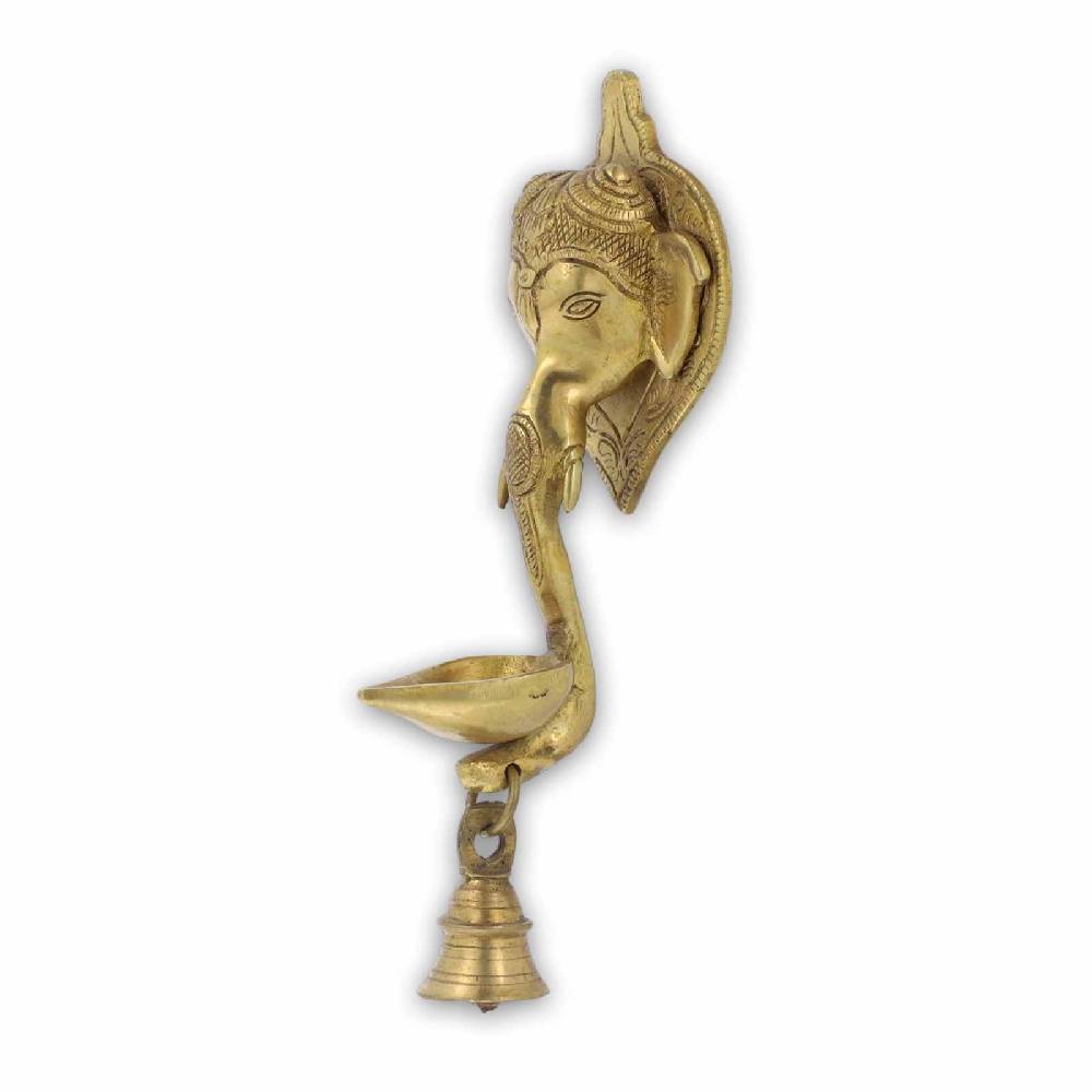 Kunst Und Magie Ghanesha Wandschmuck Räucherschale Öllampe Ritualglocke Tempel Glocke Mit Hellem Klang Ganesha