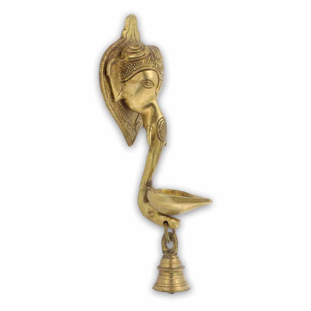 Kunst Und Magie Ghanesha Wandschmuck Räucherschale Öllampe Ritualglocke Tempel Glocke Mit Hellem Klang Ganesha