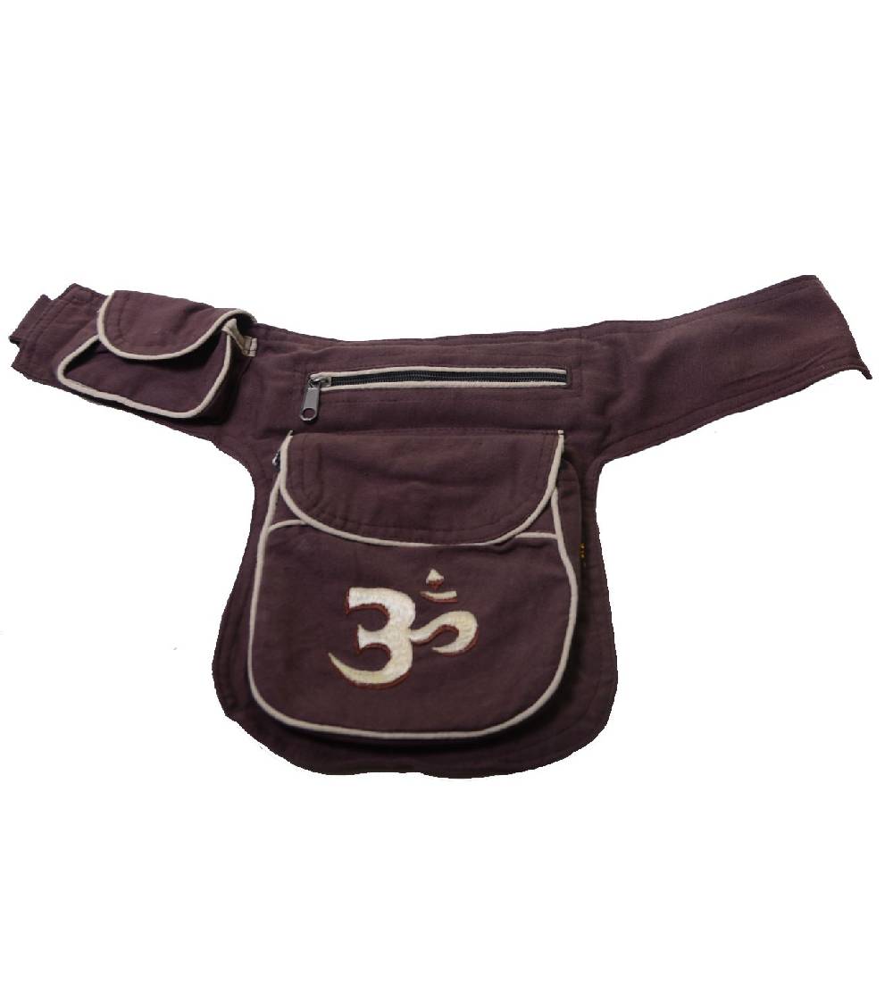 Kunst Und Magie Goa Bauchtasche OM-Symbol Gürteltasche Bauchgurt Festivaltasche