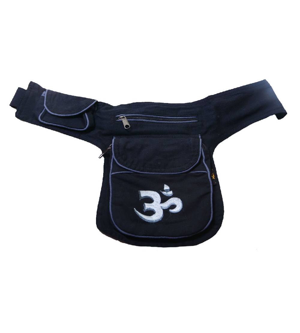 Kunst Und Magie Goa Bauchtasche OM-Symbol Gürteltasche Bauchgurt Festivaltasche