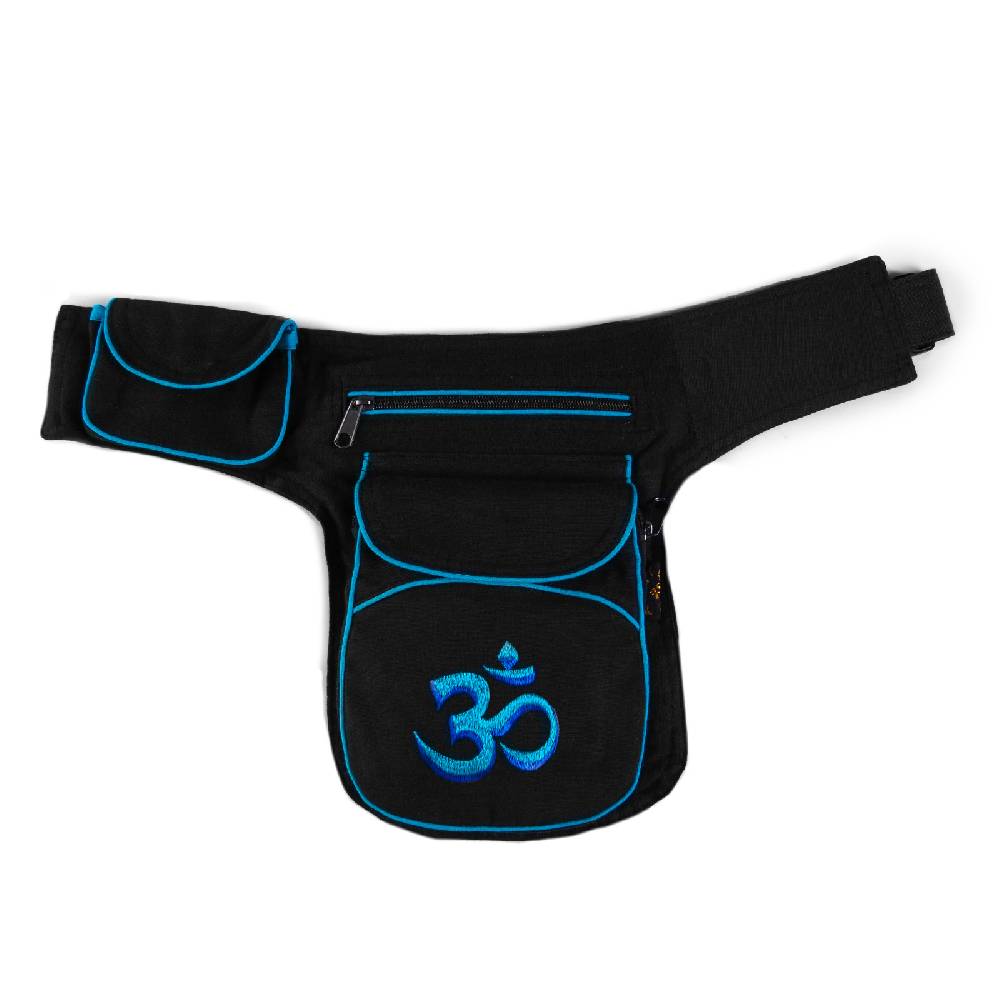 Kunst Und Magie Goa Bauchtasche OM-Symbol Gürteltasche Bauchgurt Festivaltasche
