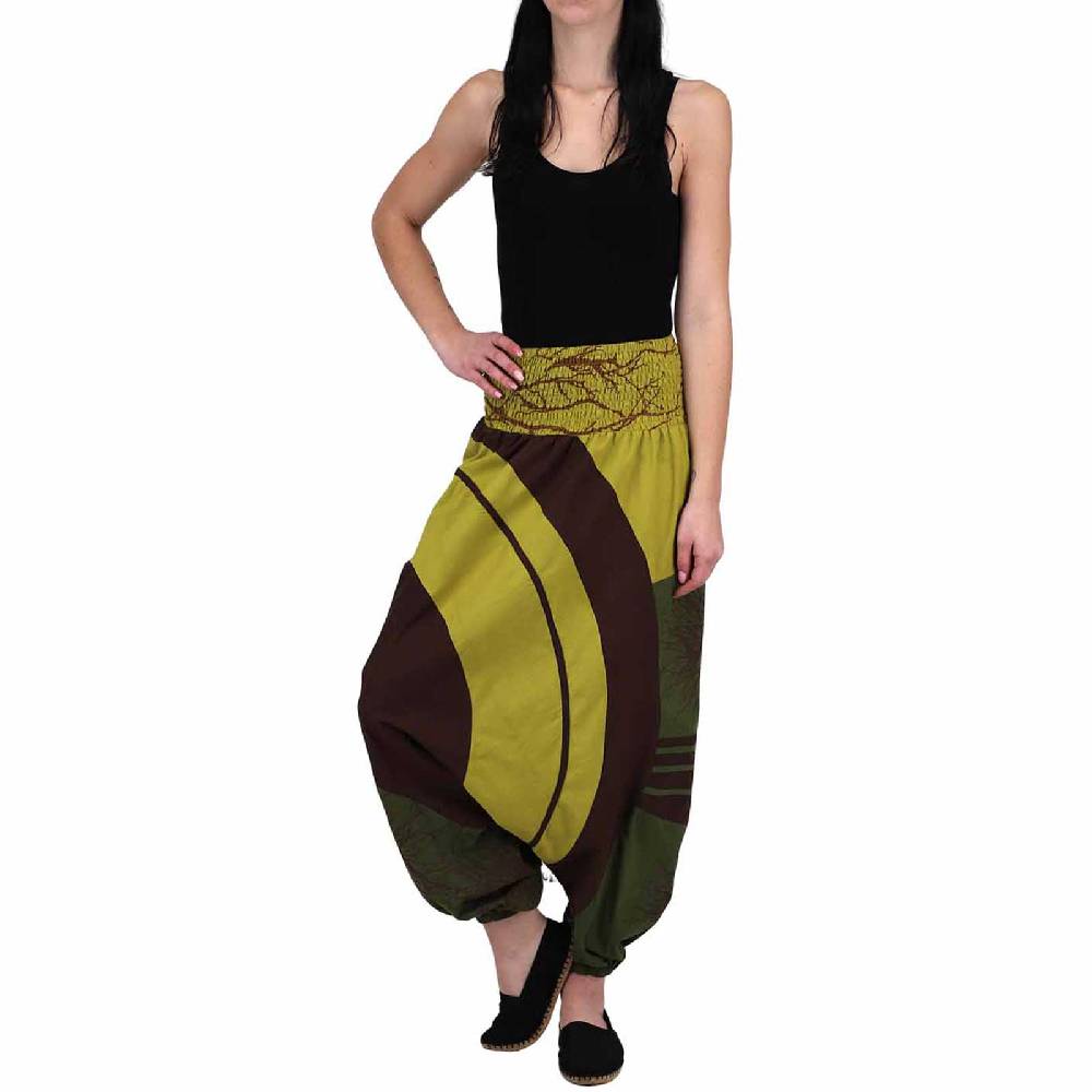 Kunst Und Magie Goa Haremshose "The Tree" Ibiza Strandhose, Wellnesshose Boho