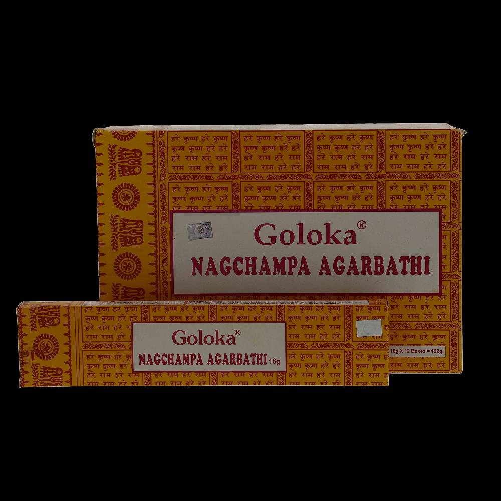 Kunst Und Magie Goloka Nagchampa Gelb Räucherstäbchen - Vegan Nag Champa Gelb