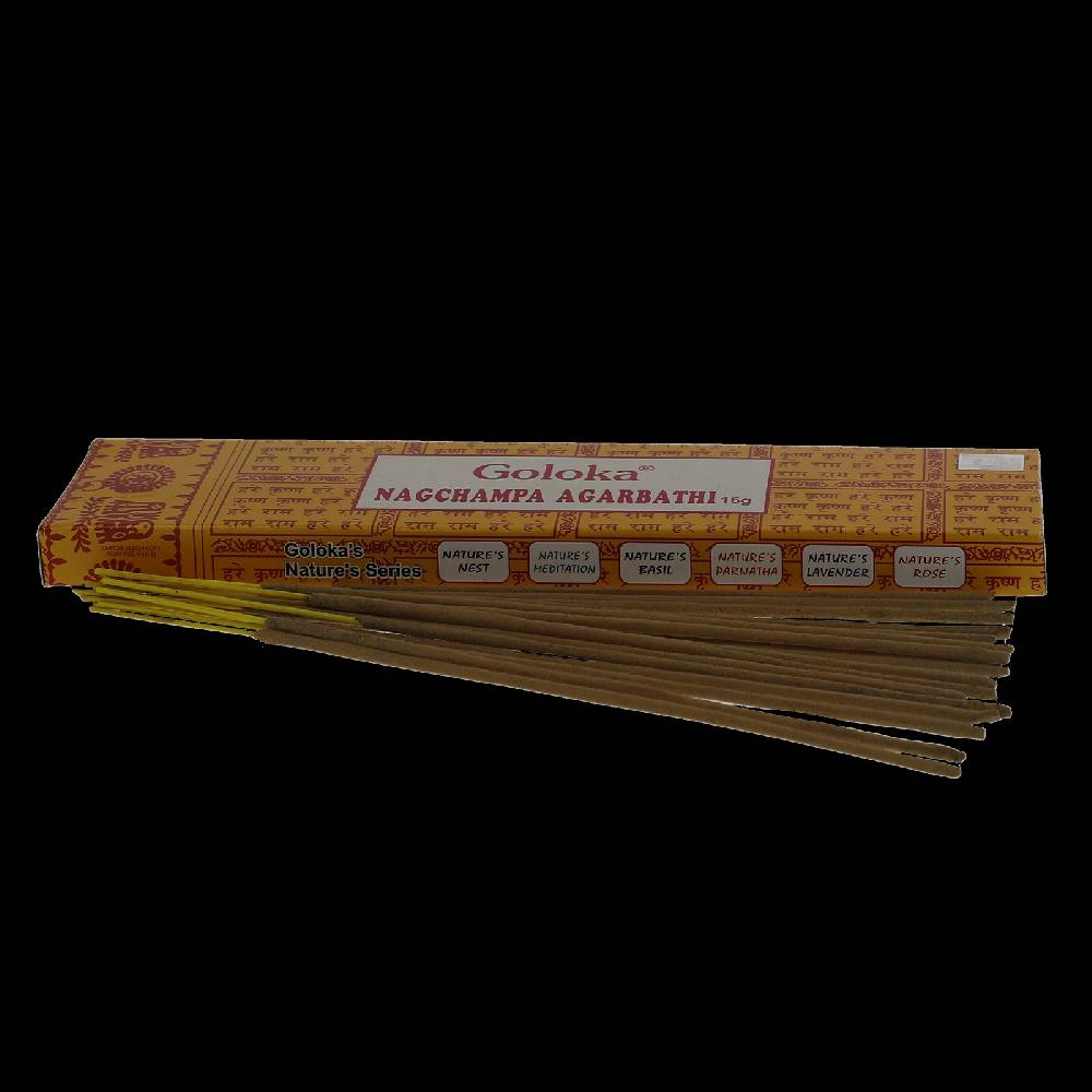 Kunst Und Magie Goloka Nagchampa Gelb Räucherstäbchen - Vegan Nag Champa Gelb
