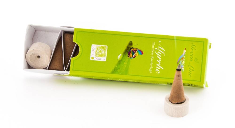 Kunst Und Magie Green Line Myrrhe - Räucherkegel Holy Smokes Duftkegel