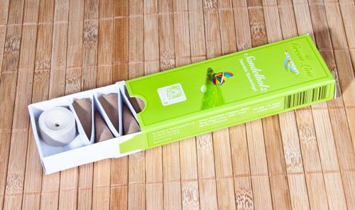 Kunst Und Magie Green Line Sandelholz - Räucherkegel Holy Smokes Duftkegel