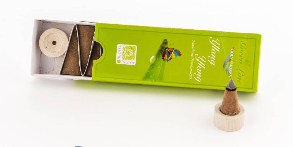 Kunst Und Magie Green Line Ylang Ylang - Räucherkegel Holy Smokes Duftkegel
