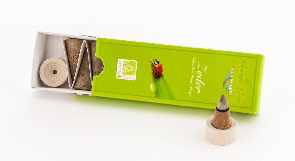 Kunst Und Magie Green Line Zeder - Räucherkegel Holy Smokes Duftkegel