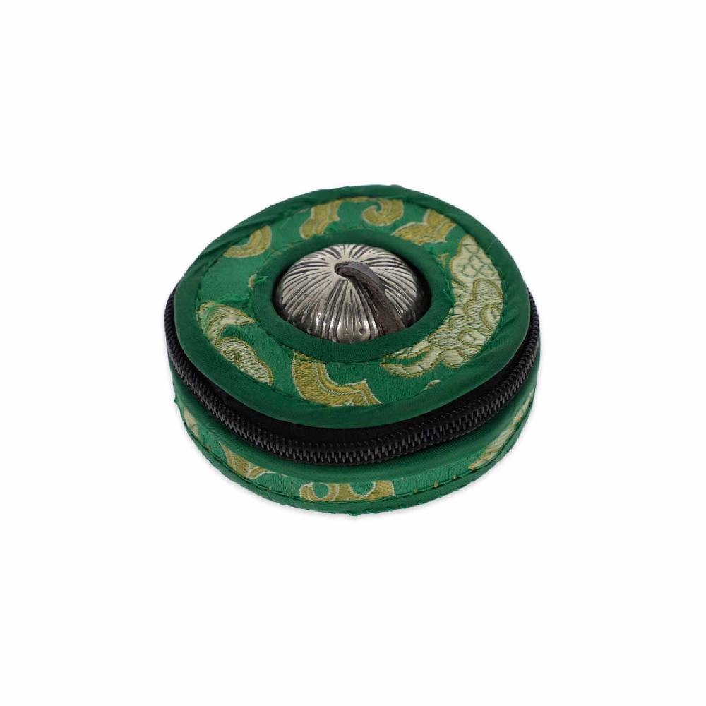 Kunst Und Magie Große Schwere Tibetische Zimbeln Tingcha Mit Hellem Klang 7,5 Cm 8 Glücksymbole Mit Geschenkbox