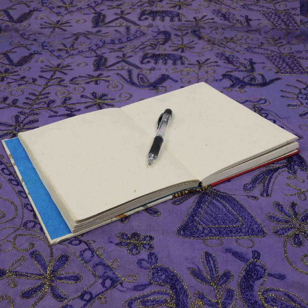 Kunst Und Magie Handgemachtes Notizbuch Aus Nepal Tagebuch Aus Nachhaltigem Lokta Papier Poesiealbum