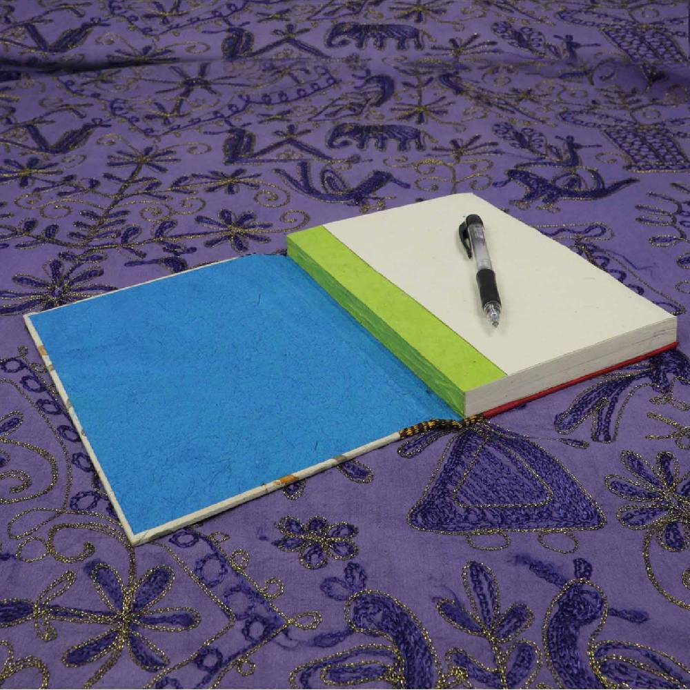 Kunst Und Magie Handgemachtes Notizbuch Aus Nepal Tagebuch Aus Nachhaltigem Lokta Papier Poesiealbum