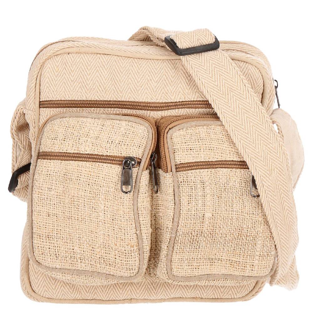 Kunst Und Magie Hanf Schultertasche Umhängetasche Tasche Messenger Bag Nachhaltig Fair Hanf