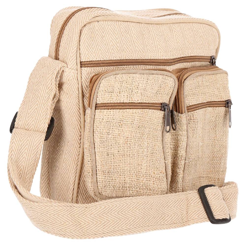 Kunst Und Magie Hanf Schultertasche Umhängetasche Tasche Messenger Bag Nachhaltig Fair Hanf