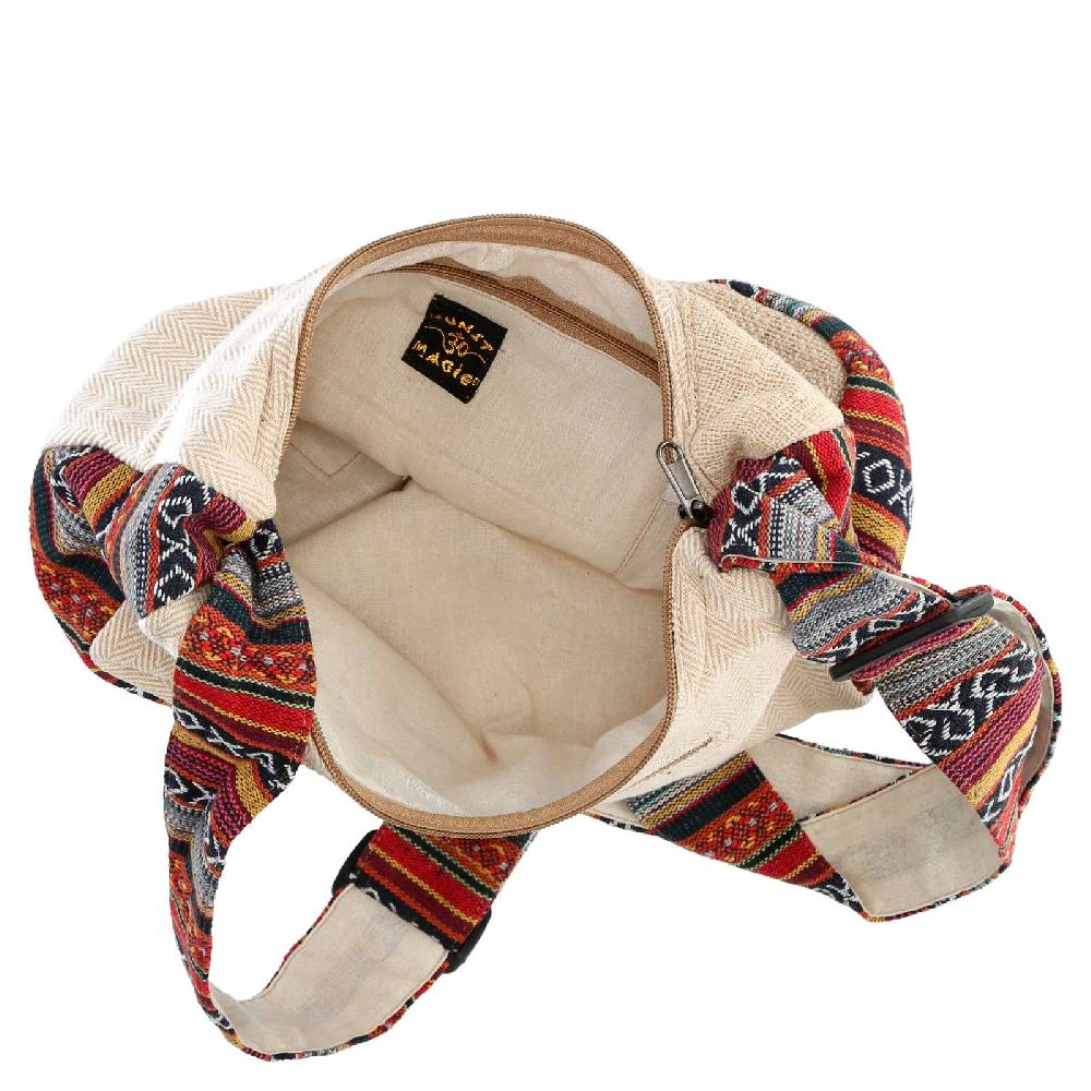 Kunst Und Magie Hanf Schultertasche Umhängetasche Tasche Messenger Bag Nachhaltig Fair Hanf