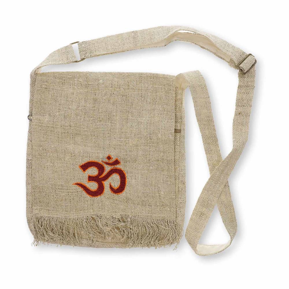 Kunst Und Magie Hanf Schultertasche Umhängetasche Tasche OM Nachhaltig Fair