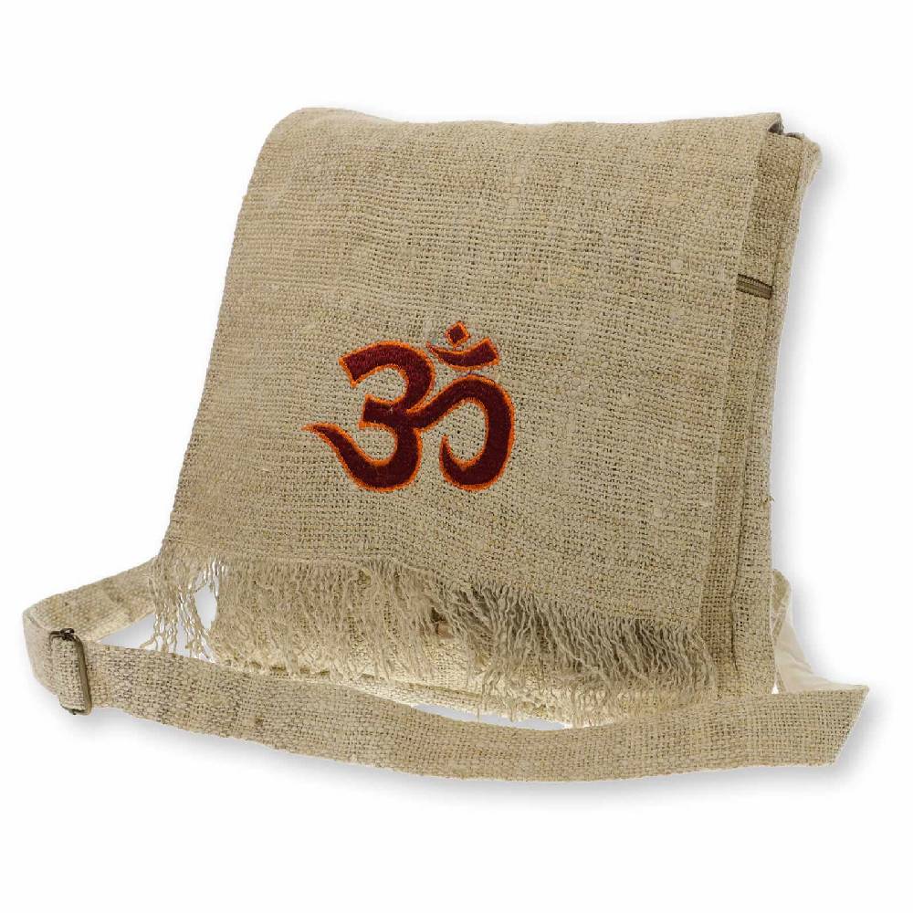 Kunst Und Magie Hanf Schultertasche Umhängetasche Tasche OM Nachhaltig Fair