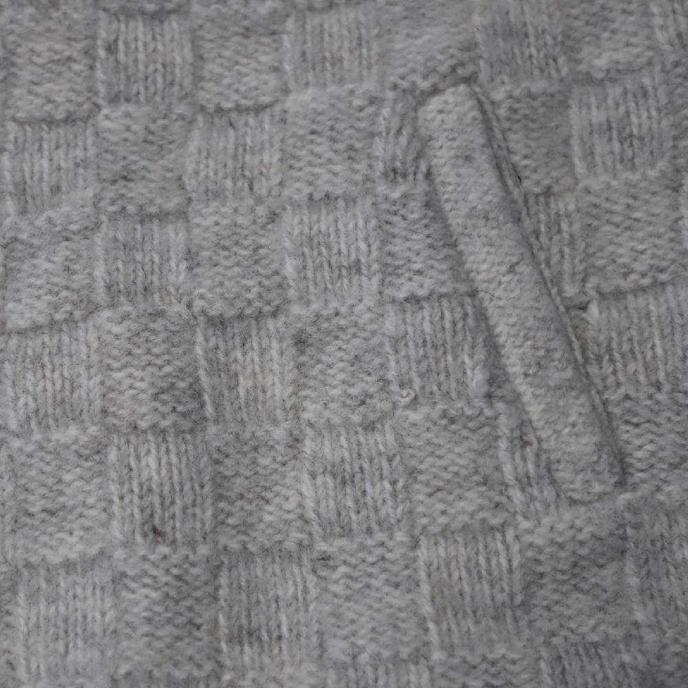 Kunst Und Magie Herren Strick Pullunder V-Neck Aus Wolle Mit Warmen Fleecefutter