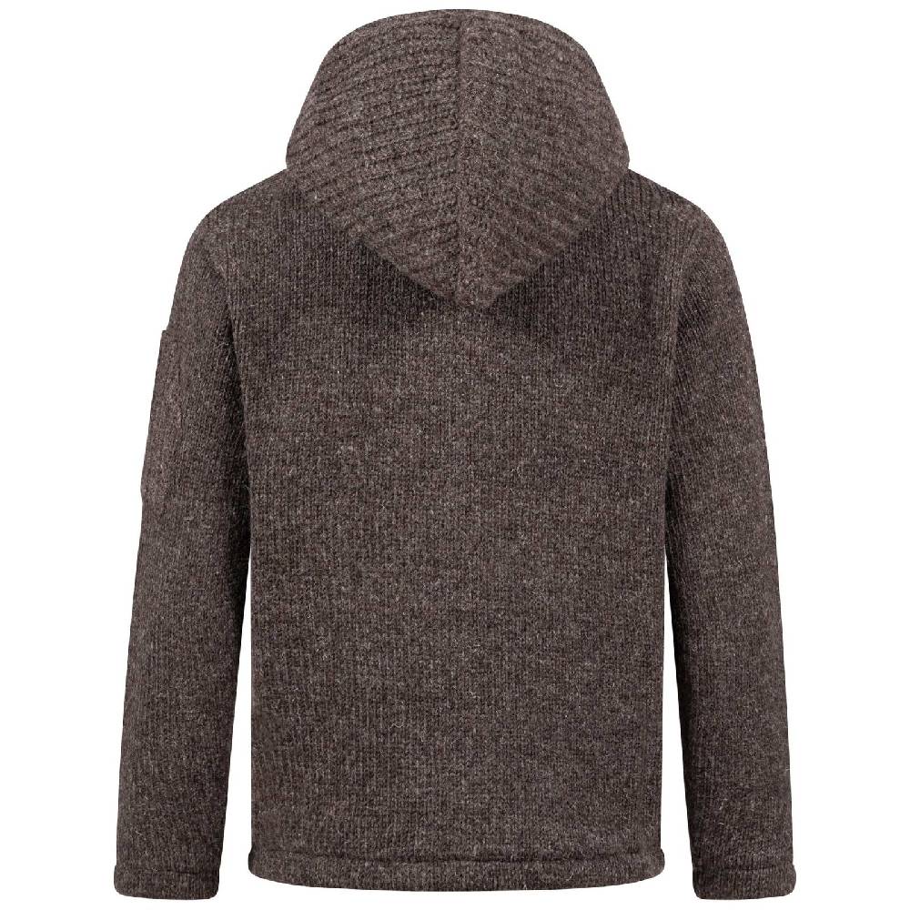 Kunst Und Magie Herren Strickjacke Schurwolle Klassich Nordisch Wolle Jacke Mit Kapuze Schurwolle