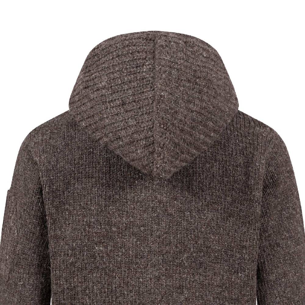 Kunst Und Magie Herren Strickjacke Schurwolle Klassich Nordisch Wolle Jacke Mit Kapuze Schurwolle