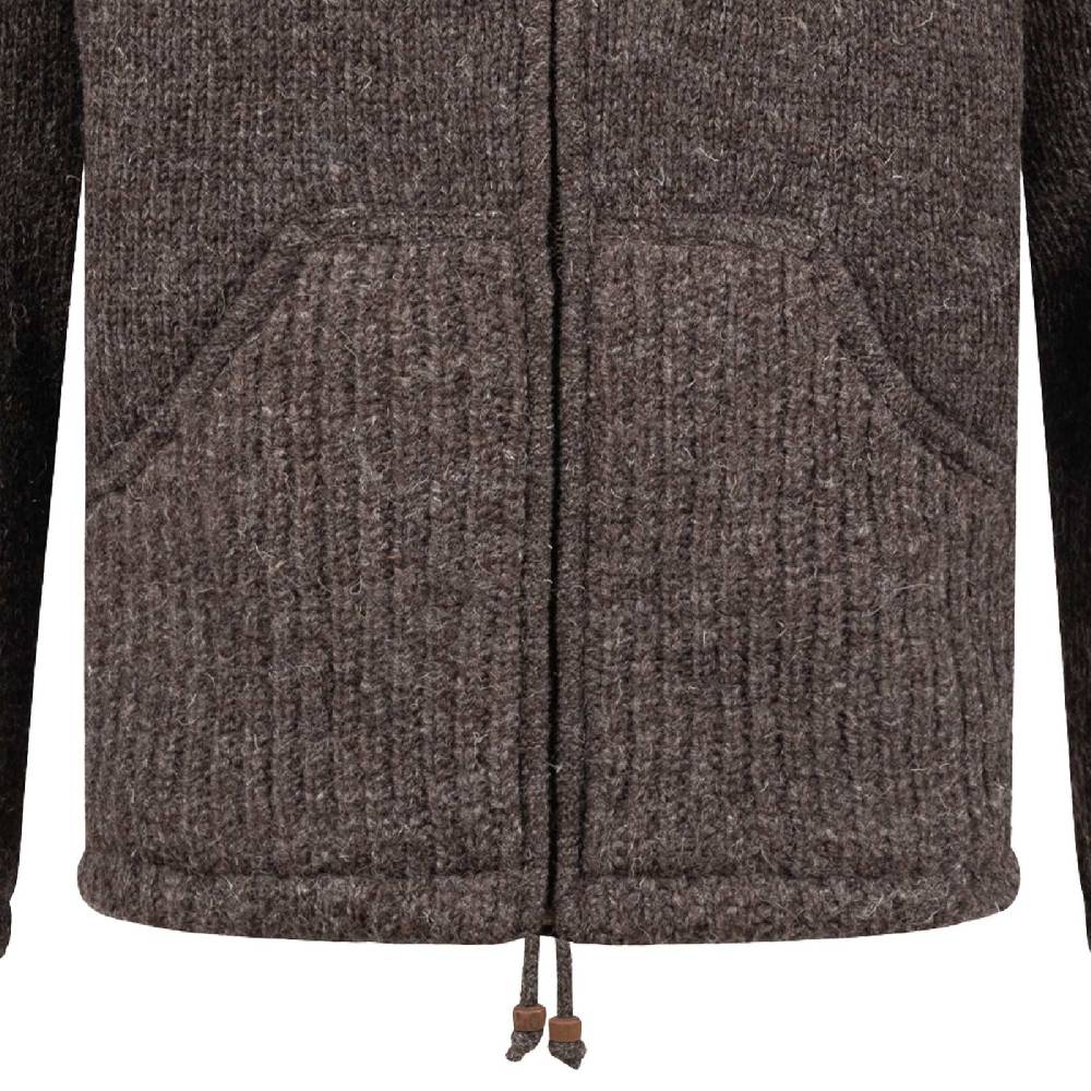 Kunst Und Magie Herren Strickjacke Schurwolle Klassich Nordisch Wolle Jacke Mit Kapuze Schurwolle