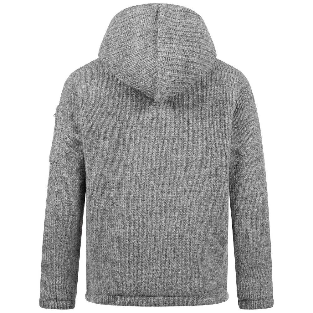 Kunst Und Magie Herren Strickjacke Schurwolle Klassich Nordisch Wolle Jacke Mit Kapuze Schurwolle