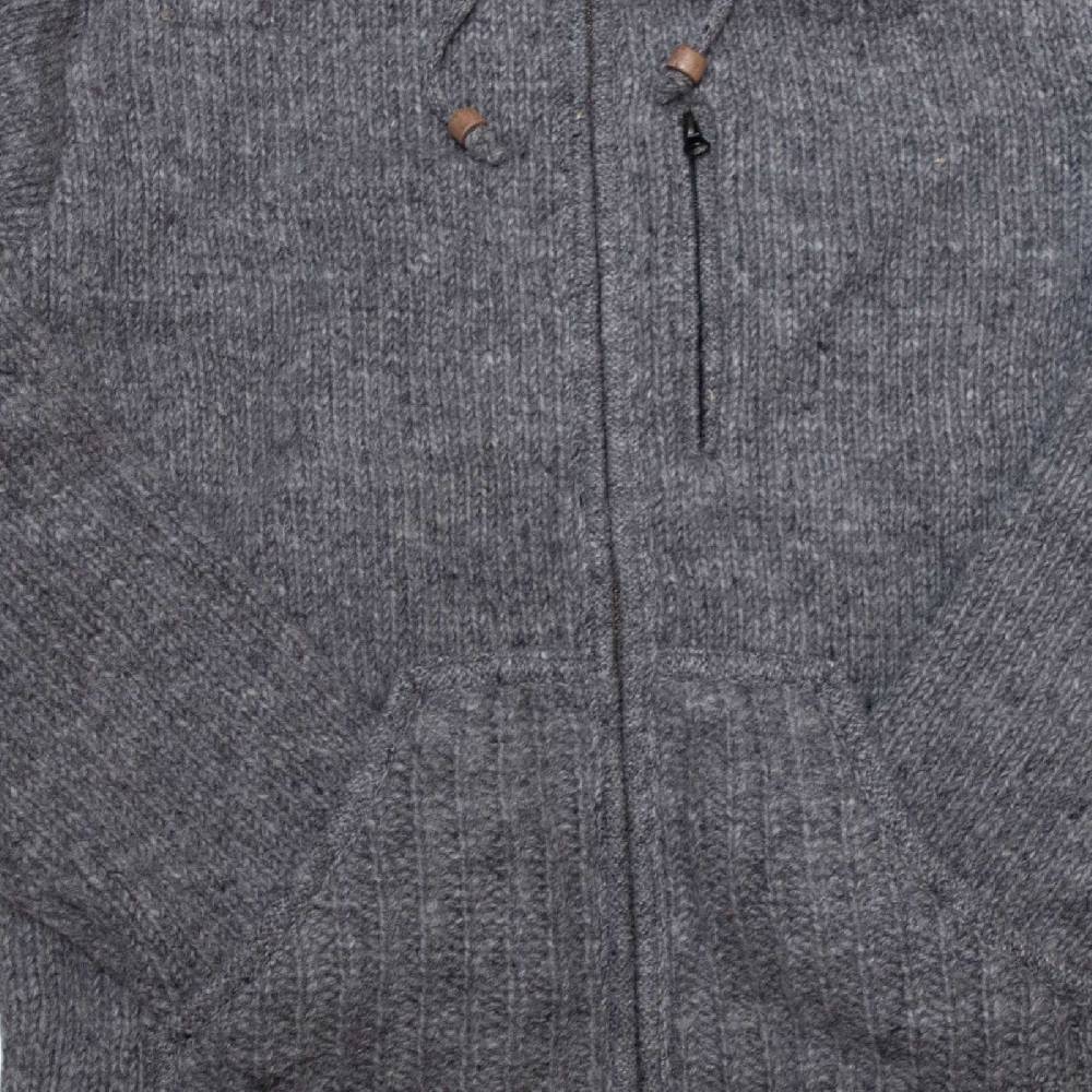 Kunst Und Magie Herren Strickjacke Schurwolle Klassich Nordisch Wolle Jacke Mit Kapuze Schurwolle