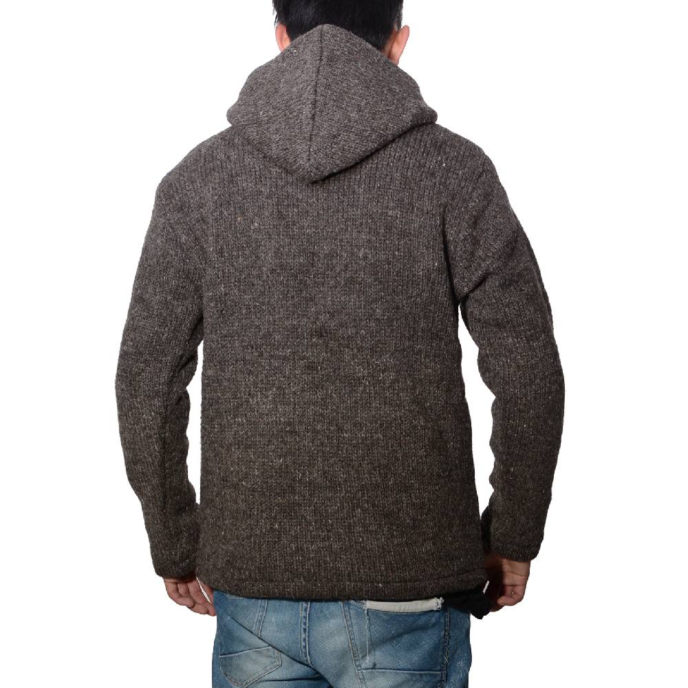 Kunst Und Magie Herren Strickjacke Wolle Jacke Mit Warmen Fleecefutter Und Kapuze Von Kunst Und Magie