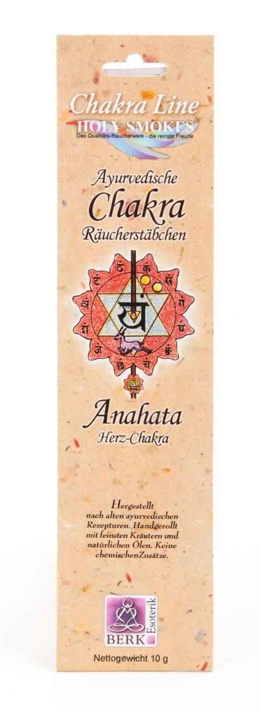 Kunst Und Magie Herz-Chakra (Anahata) Räucherstäbchen - Holy Smokes Chakra Line Duftstäbchen