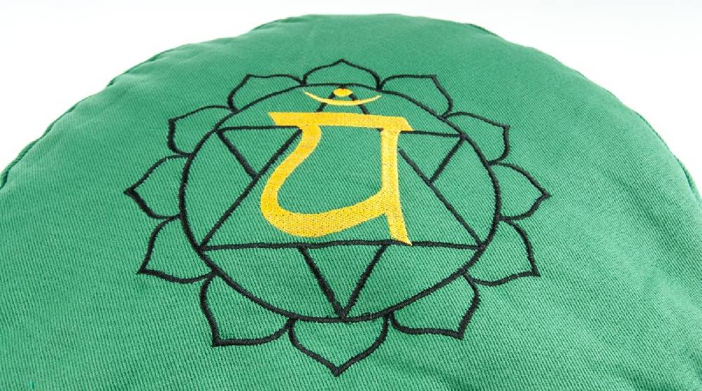 Kunst Und Magie Herzchakra Meditationskissen Mit Buchweizen Gefüllt 36 X 15 Cm Yoga Berk Balance Chakra