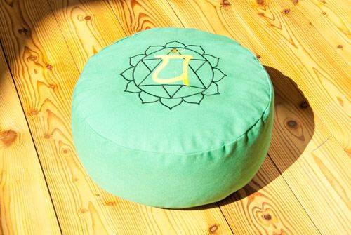 Kunst Und Magie Herzchakra Meditationskissen Mit Buchweizen Gefüllt 36 X 15 Cm Yoga Berk Balance Chakra