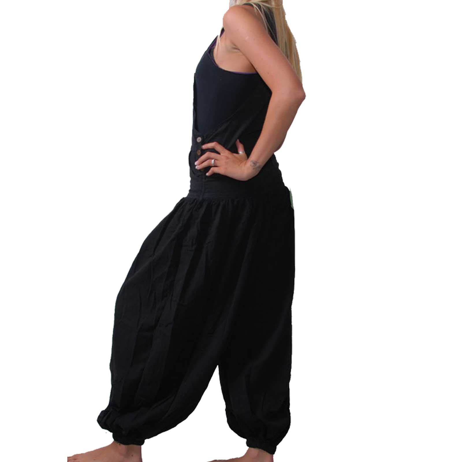 Kunst Und Magie Hippie Latzhose Haremshose Hose Psy Goa 70er Overall Boho Jumpsuit