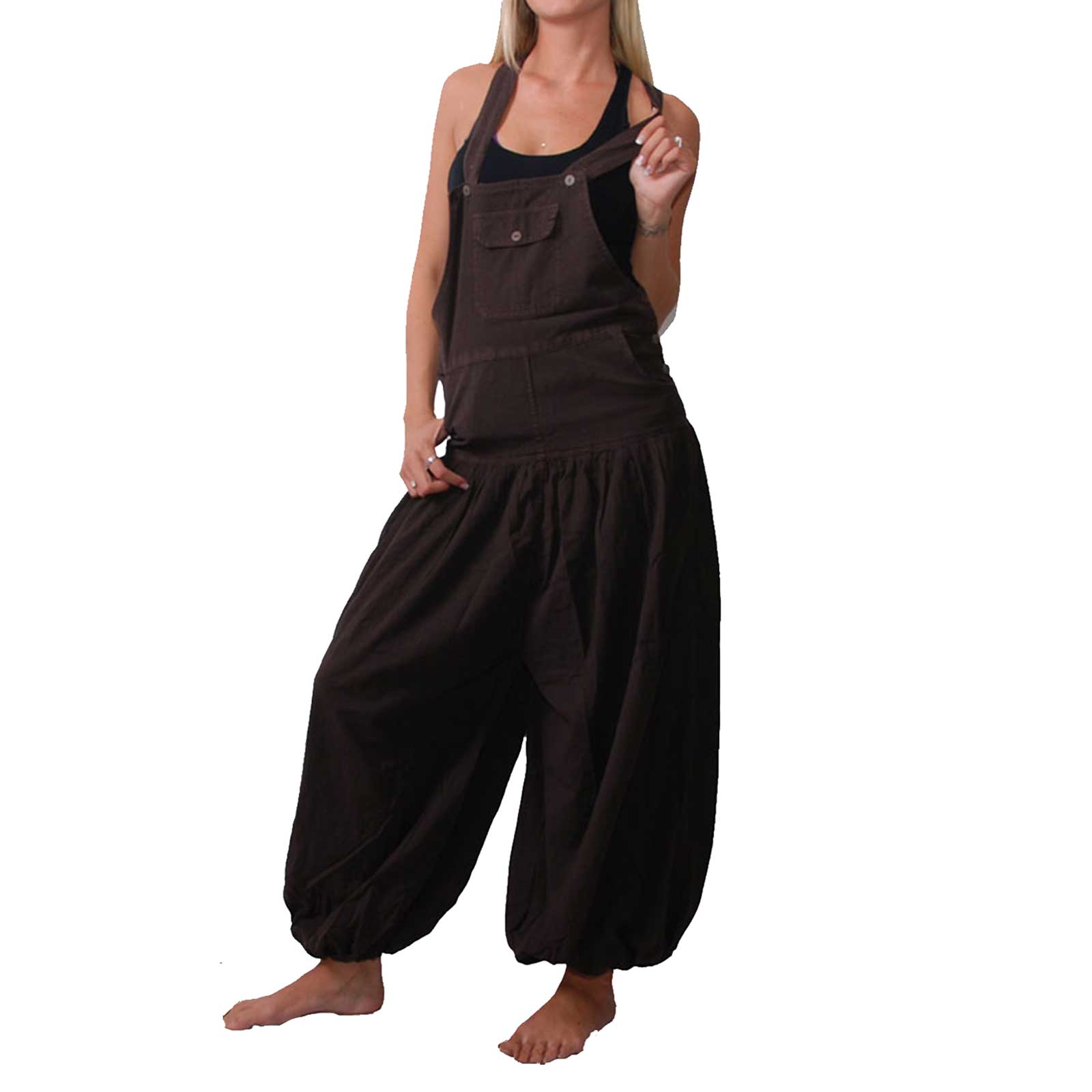 Kunst Und Magie Hippie Latzhose Haremshose Hose Psy Goa 70er Overall Boho Jumpsuit