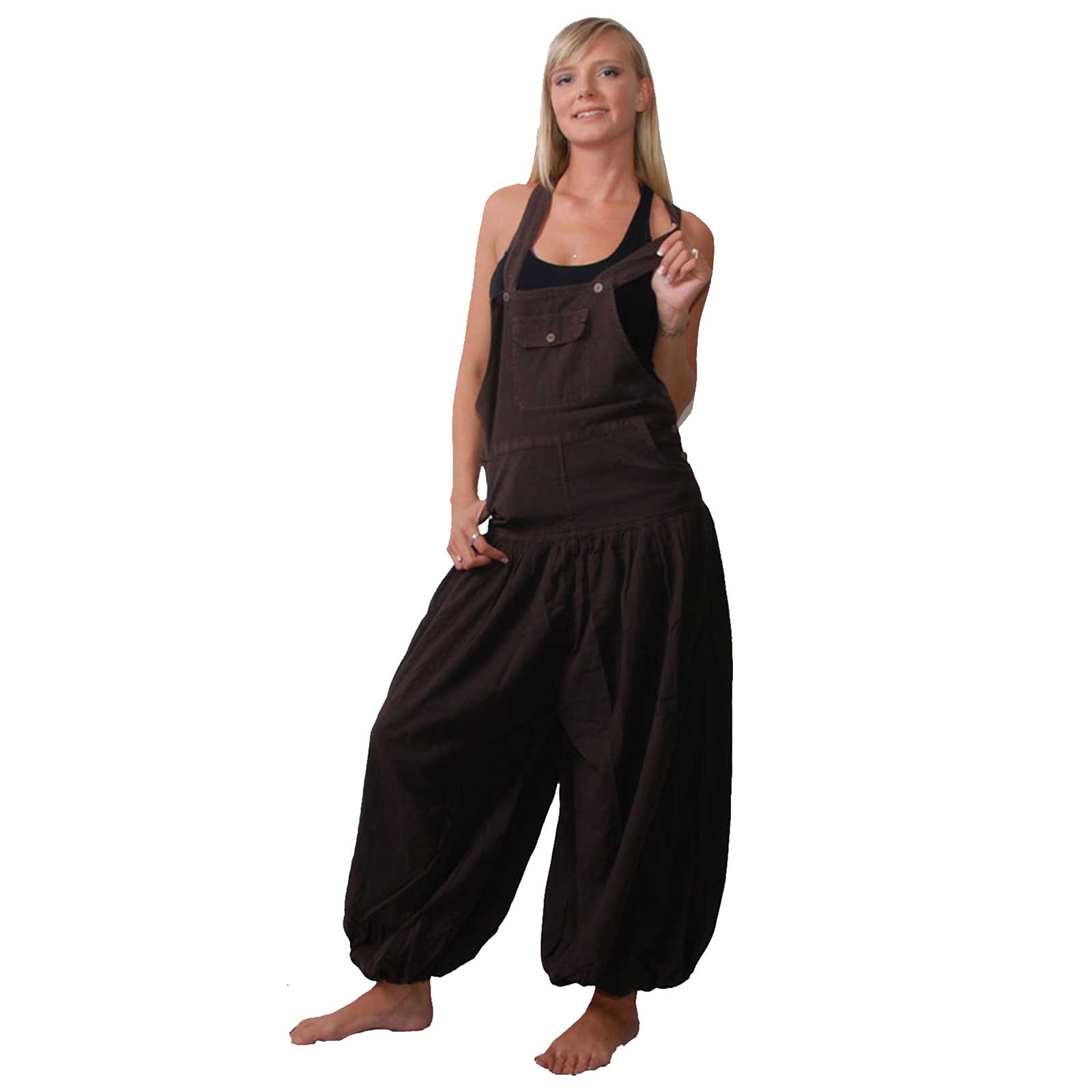 Kunst Und Magie Hippie Latzhose Haremshose Hose Psy Goa 70er Overall Boho Jumpsuit