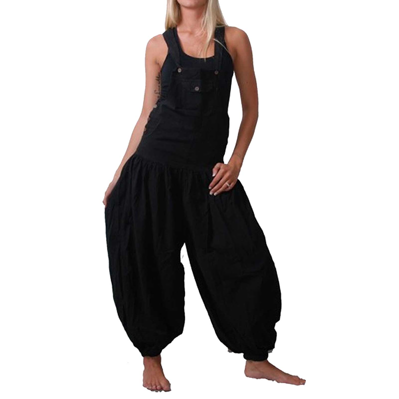 Kunst Und Magie Hippie Latzhose Haremshose Hose Psy Goa 70er Overall Boho Jumpsuit