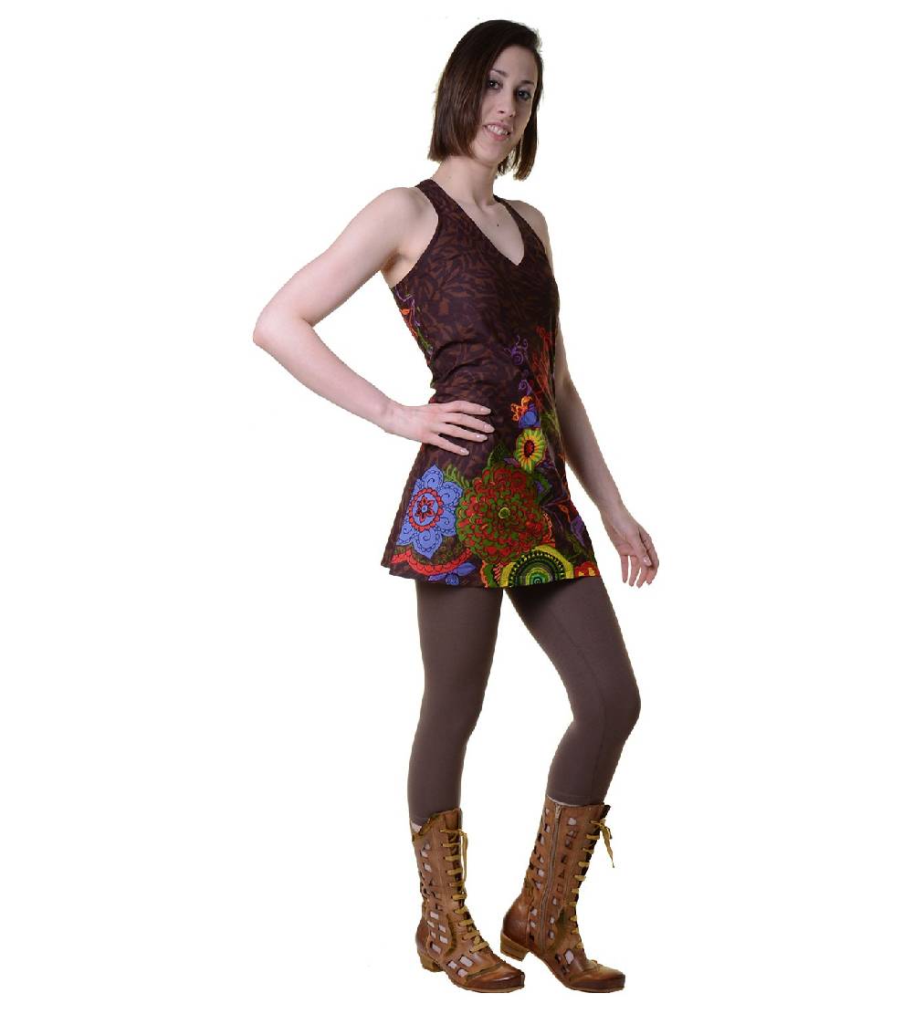 Kunst Und Magie Hippie-Tunika Mit Ausgefallenem Muster - Ideal Für Den Sommer - Toll Als Strandkleid