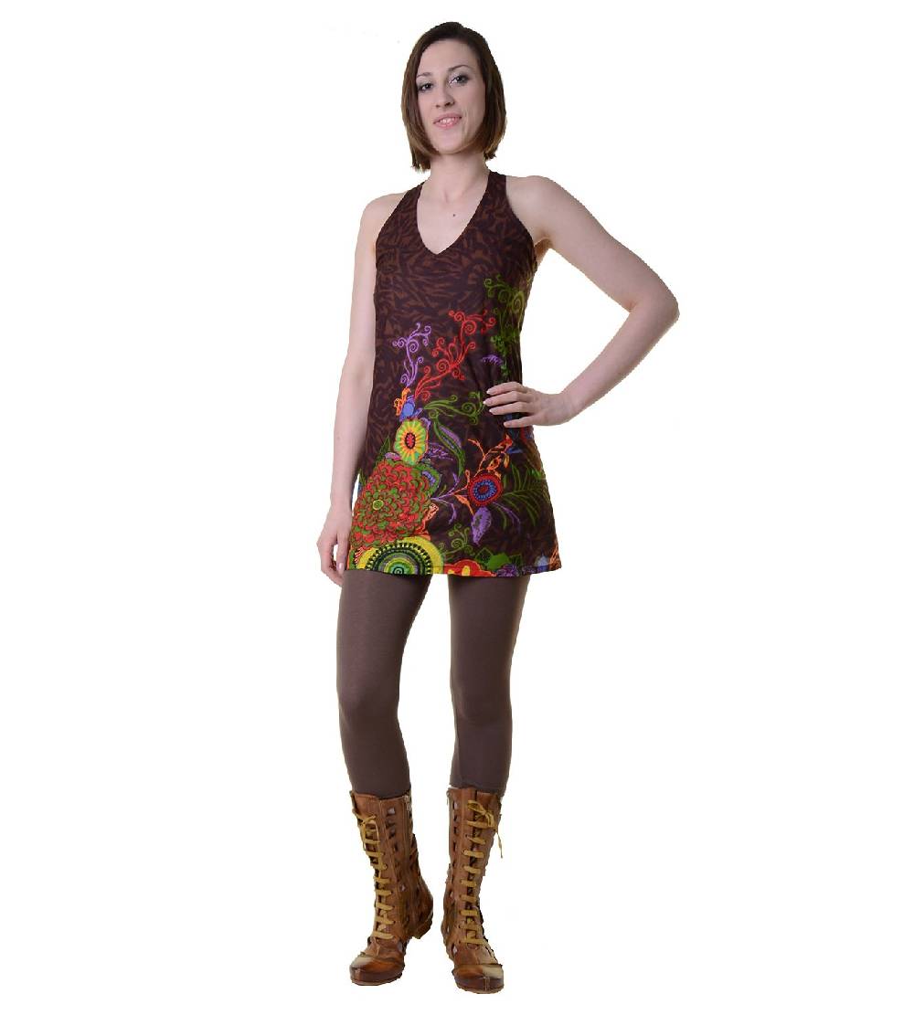 Kunst Und Magie Hippie-Tunika mit ausgefallenem Muster - Ideal für den Sommer - Toll als Strandkleid