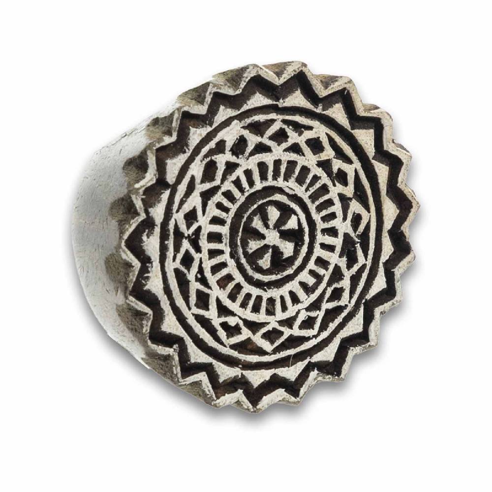 Kunst Und Magie Holzstempel Mandala Textilstempel Mehndi Block Stempel Henna Tattoo Blockprint Indien Ca 5,5cm