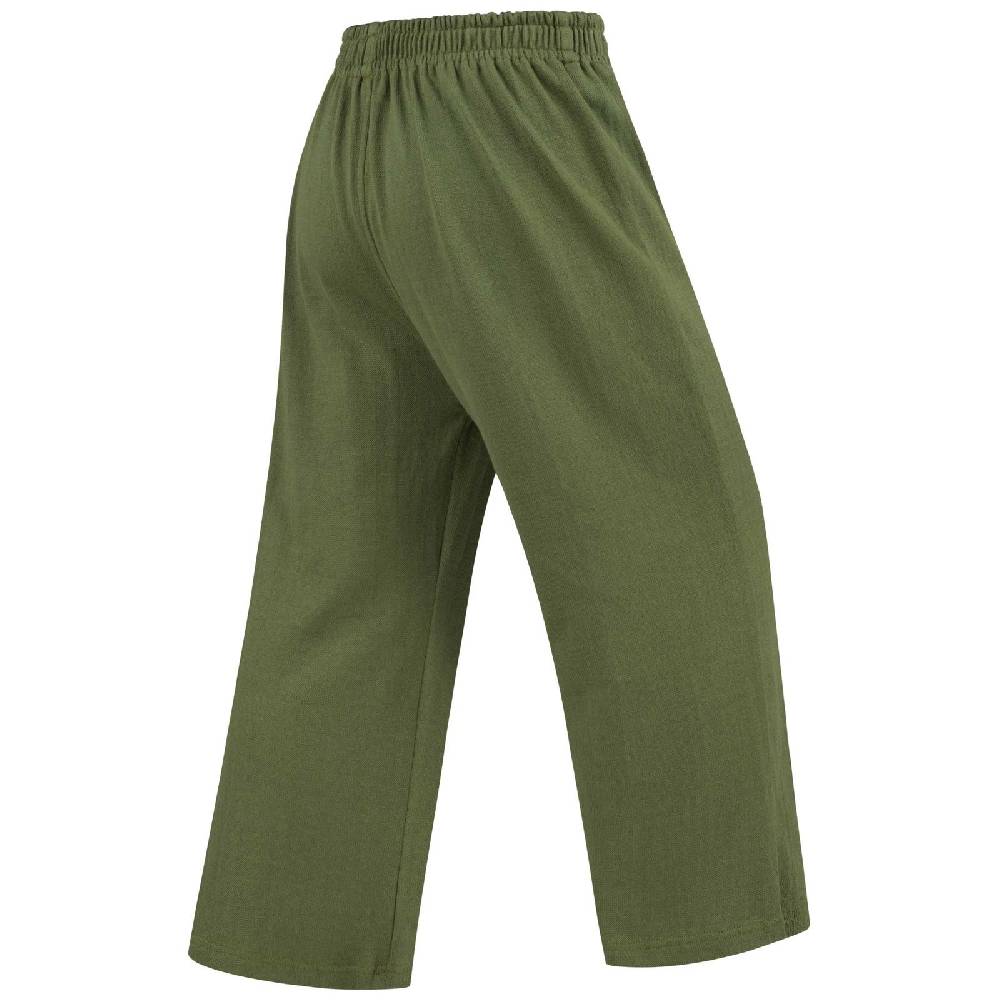 Kunst Und Magie Hose Psy Goa 70er Hippie Boho Ibiza Style Hippie Sommerhose Strick Gruen