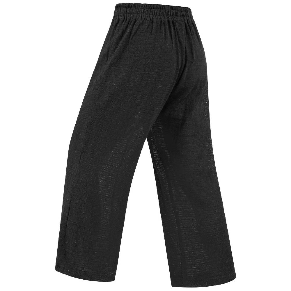 Kunst Und Magie Hose Psy Goa 70er Hippie Boho Ibiza Style Hippie Sommerhose Strick Schwarz