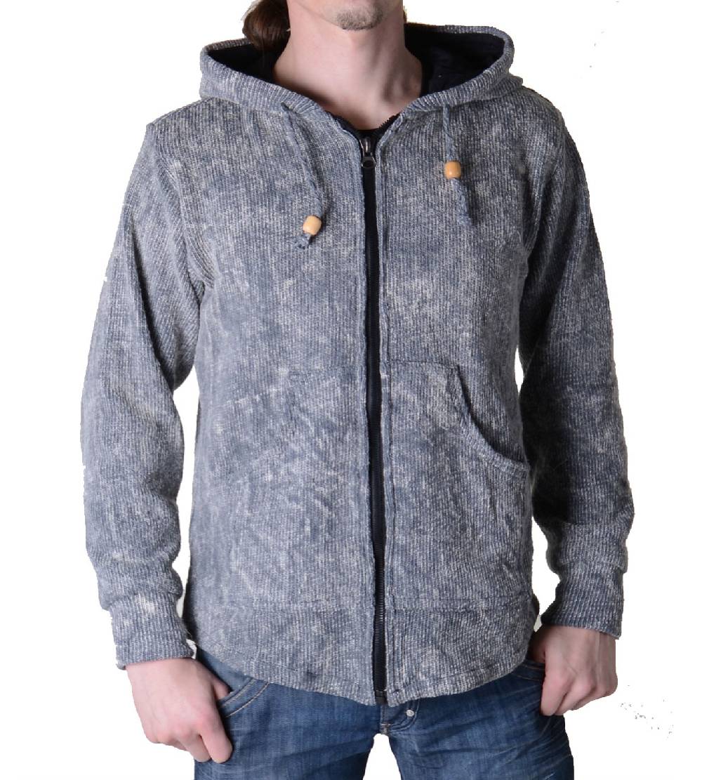 Kunst Und Magie Kapuzen - Strickjacke Sweatjacke Mit Zipfelkapuze Mittelalter