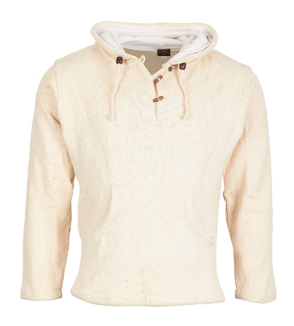 Kunst Und Magie Kapuzen Strickpullover Sweatshirt mit Zipfelkapuze Mittelalter