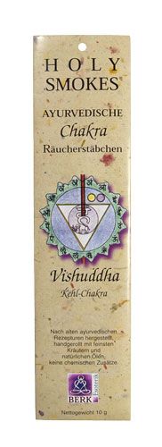 Kunst Und Magie Kehl-Chakra (Vishuddha) Räucherstäbchen - Holy Smokes Chakra Line Duftstäbchen