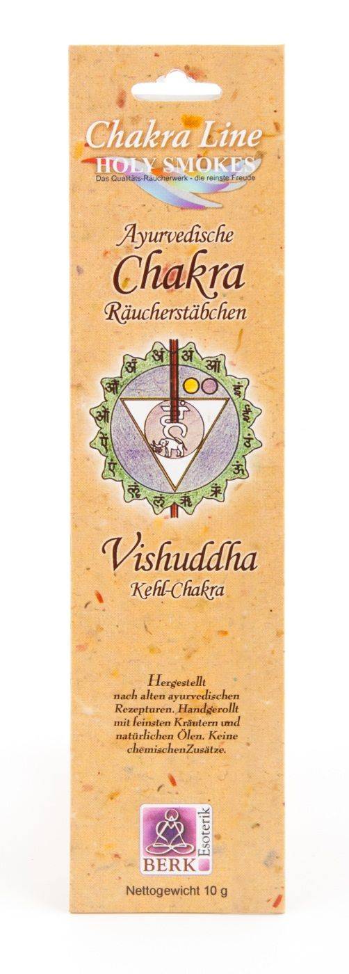 Kunst Und Magie Kehl-Chakra (Vishuddha) Räucherstäbchen - Holy Smokes Chakra Line Duftstäbchen